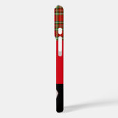 穏保やかで子猫オン、赤タータンチェック猫お茶パーティー Case-Mate iPhoneケース (裏面 / 左)