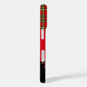 穏保やかで子猫オン、赤タータンチェック猫お茶パーティー Case-Mate iPhoneケース (裏面 / 右)