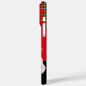 穏保やかで子猫オン、赤タータンチェック猫お茶パーティー Case-Mate iPhoneケース (裏面 / 左)