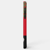 穏保やかで子猫オン、赤タータンチェック猫お茶パーティー Case-Mate iPhoneケース (裏面/左)