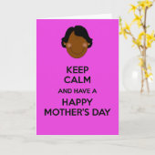 穏保やかで幸せな母の日を過ごす カード (黄色い花)