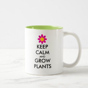 穏保やかで成長する植物コーヒーマグのギフト ツートーンマグカップ