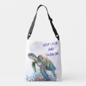 穏保やかで泳ぐトート クロスボディバッグ (裏面)