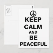 穏保やかで穏やかな ポストカード (正面/裏面)