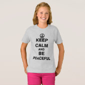 穏保やかで穏やかな Tシャツ (正面フル)