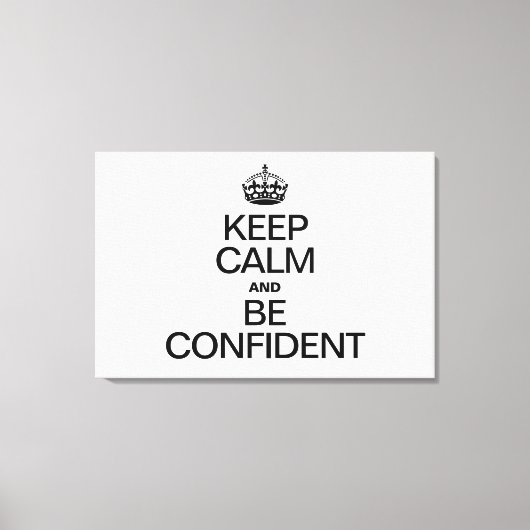 穏保やかで自信がある キャンバスプリント (正面)