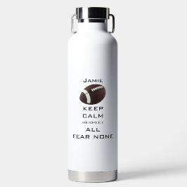 穏保やかな尊敬すべて恐れサッカーアルミニウム ウォーターボトル