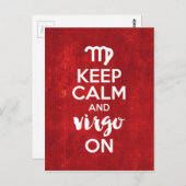 穏保やかな《星座》乙女座オン誕生日占星術 ポストカード (正面/裏面)