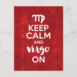 穏保やかな《星座》乙女座オン誕生日占星術 ポストカード