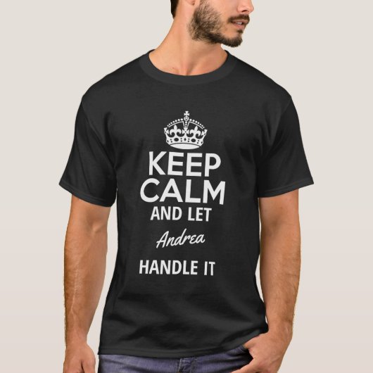 穏保やかにアンドレアに任せる Tシャツ (正面)
