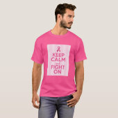 穏保やかに戦う(乳がん認識度) Tシャツ (正面フル)