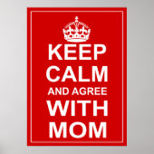 穏保やかに母に同意する ポスター (正面)