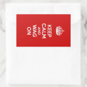 穏保やかに進む 長方形シール (バッグ)