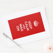 穏保やかに進む 長方形シール (封筒)