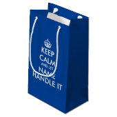 穏保やかに青いおもしろい抱き枕 スモールペーパーバッグ (裏面アングル)