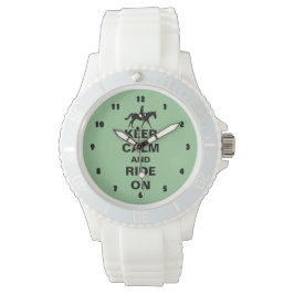 穏保やかに馬に乗る 腕時計