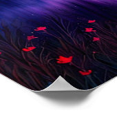 穏威厳のあるやかな沼の木 ポスター (角)