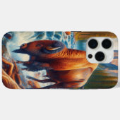 穏威厳のあるやかな海のバッファロー Case-Mate iPhoneケース (裏面 (横))