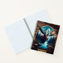 穏威厳のあるやかな荒野で川に流れ込む ノートブック