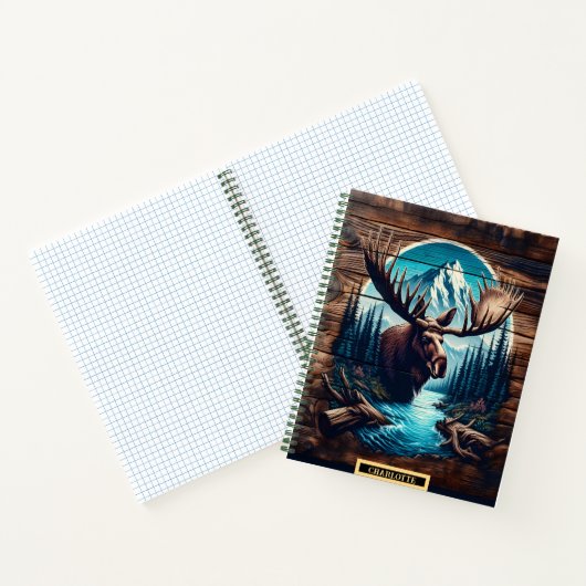 穏威厳のあるやかな荒野で川に流れ込む ノートブック (内部)