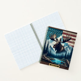 穏威厳のあるやかな高山の背景に沿って歩く ノートブック