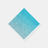 穏澄んやかな青い海背景 スタンダードカクテルナプキン (角)