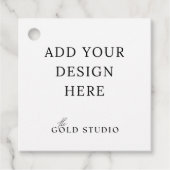 穴あきのギフトタグテンプレート フェイバータグ (正面)