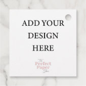 穴あきのギフトタグ テンプレート フェイバータグ (裏面)