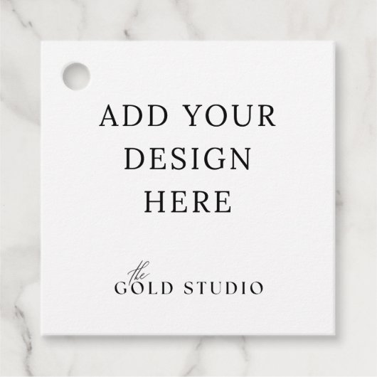 穴あきのギフトタグ テンプレート フェイバータグ (正面)