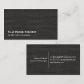 穴あき金属/木材 名刺 (正面/裏面)