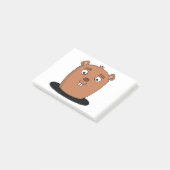 穴から出てくるビーバー ポストイット (アングル)
