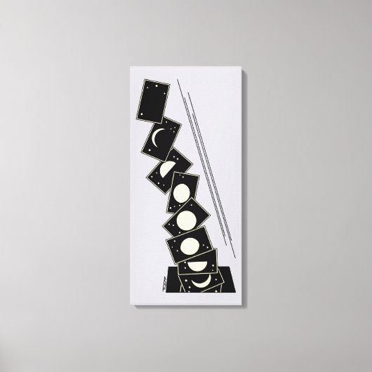 穴から落ちる時間 キャンバスプリント (正面)