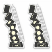 穴から落ちる時間 シール (正面)