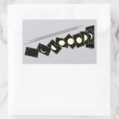 穴から落ちる時間 長方形シール (バッグ)