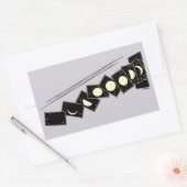 穴から落ちる時間 長方形シール (封筒)