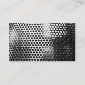 穴があいた金属の名刺 名刺 (裏面)