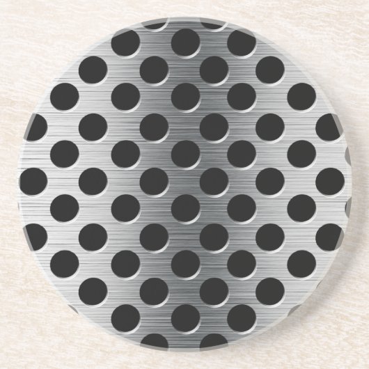 穴があいた金属の火格子 コースター (正面)