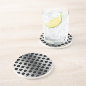 穴があいた金属の火格子 コースター (側面)