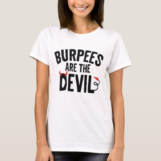 穴があいてこそ悪魔だ Tシャツ (正面)