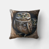 穴にフクロウを埋める クッション (裏面)