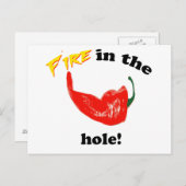 穴に火を入れろ! ポストカード (正面/裏面)