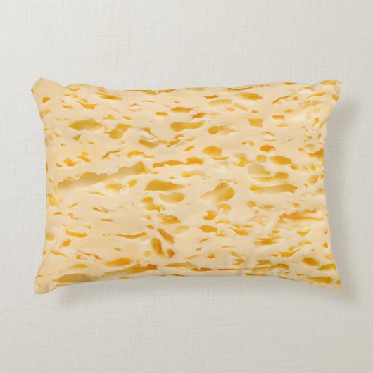 穴のあいたチーズ質感 アクセントクッション (正面)