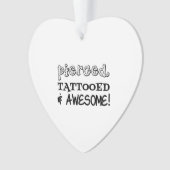 穴のあいた入れ素晴らし墨 オーナメント (正面)