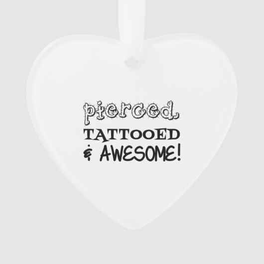 穴のあいた入れ素晴らし墨 オーナメント (正面)