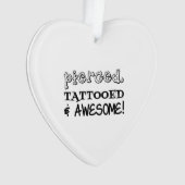 穴のあいた入れ素晴らし墨 オーナメント (正面)