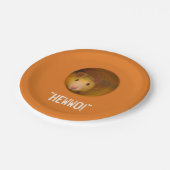 穴のおもしろいな目の錯覚のラット ペーパープレート (アングル)