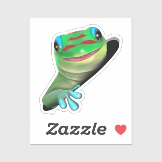 穴の中のゲッコ シール (シート)