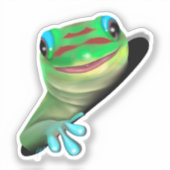 穴の中のゲッコ シール (正面)