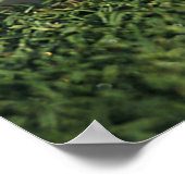 穴の縁にゴルフボール ポスター (角)