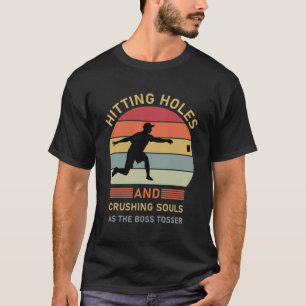 穴を掘って魂を砕く - コーンホール Tシャツ